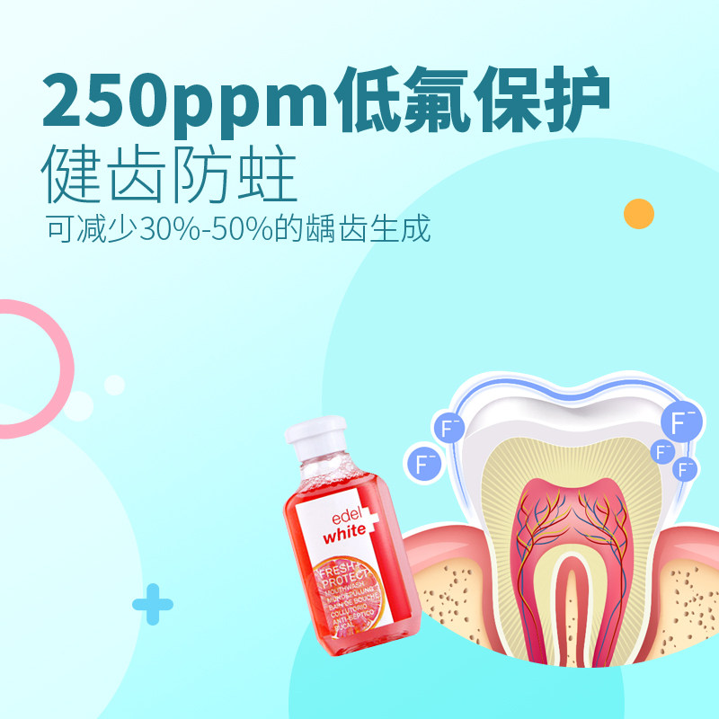 瑞士edelwhite vc漱口水正畸除西柚 jarvis佳沃思漱口水