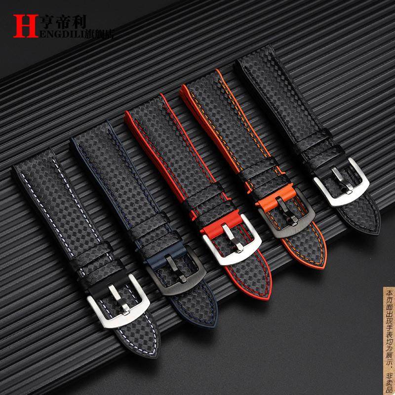 原厂代用Omega欧米茄600海马300四分之一橙超霸男氟橡胶手表带 - 图1