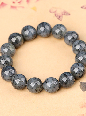 涵怡新疆和田玉青花圆珠手链