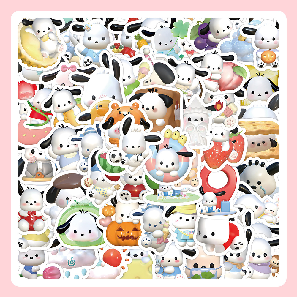 2024 60/100pc 3D Avatar Sanrio Sticker Cartoon Cute Girl DIY - 图1