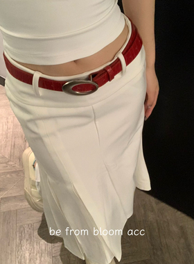 腰带pu皮革鳄鱼纹美式