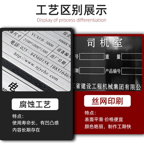 铭牌定做门前三包责任牌配电箱控制柜防爆标牌定制不锈钢腐蚀铭牌机械设备数控面板铭牌制作铝制金属铝牌定做 - 图1