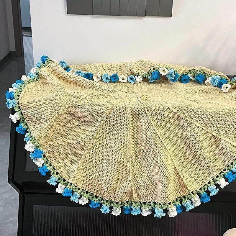 尖角玫瑰花束毯子手工编织diy材料包毛线织创意DIY礼物送女友母亲,淘宝优惠券,粉丝福利购,淘宝优惠卷