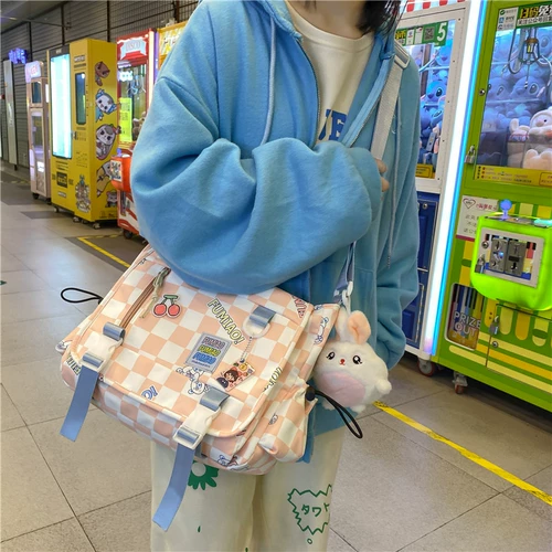 Брендовый вместительный и большой шоппер, универсальная сумка через плечо, сумка на одно плечо, подходит для студента, осенний