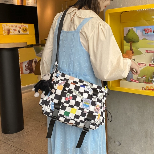 Брендовый вместительный и большой шоппер, универсальная сумка через плечо, сумка на одно плечо, подходит для студента, осенний