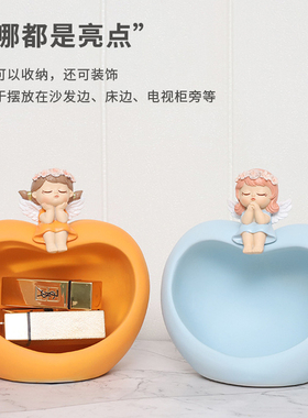 少女家居玄关钥匙收纳摆件