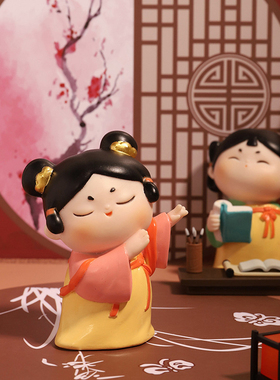 唐仕女小摆件桌面办公室装饰品