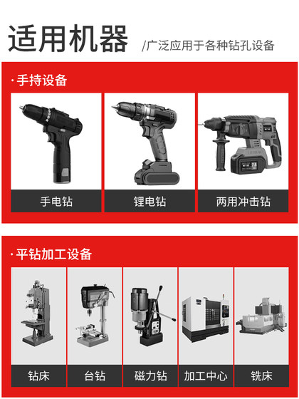 Twist drill bit steel drilling set stainless steel special