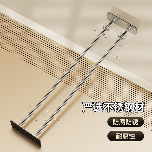洗菜盆台下盆不锈钢伸缩支撑架厨房水槽托架方盆防脱落固定支撑杆 - 图3