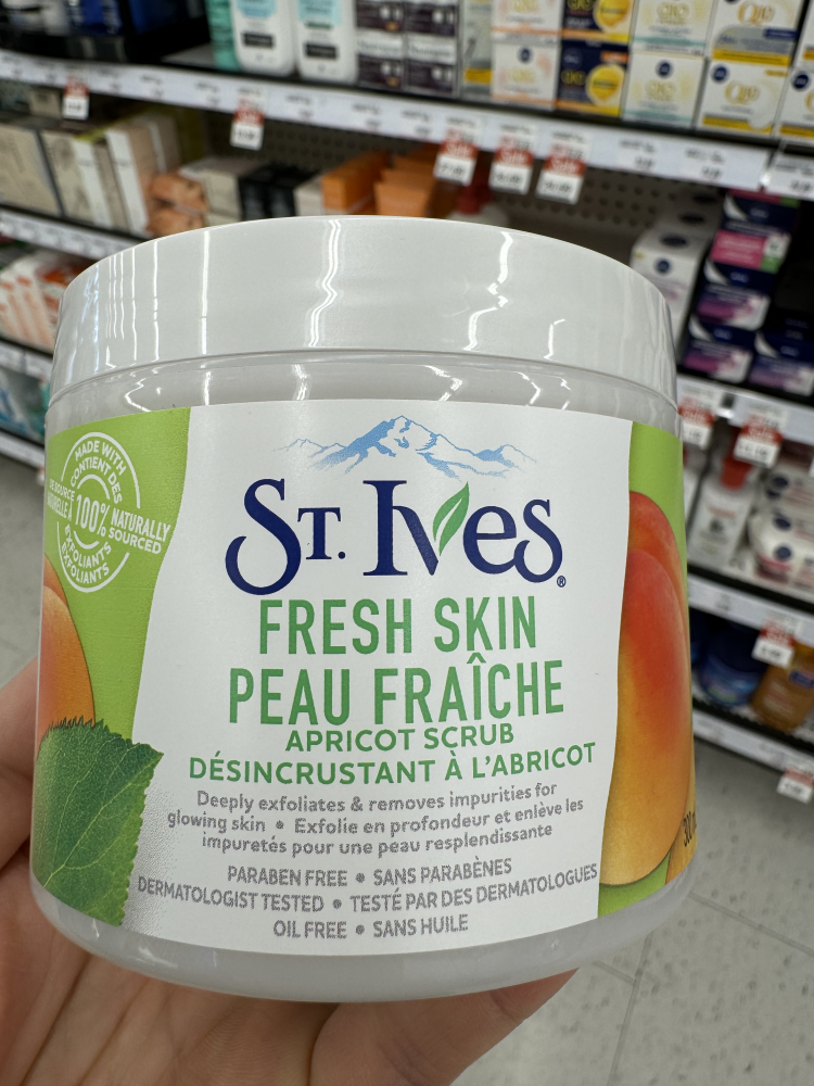 包邮加拿大发货St. Ives 圣艾芙杏子面部身体磨砂膏去角质 - 图1