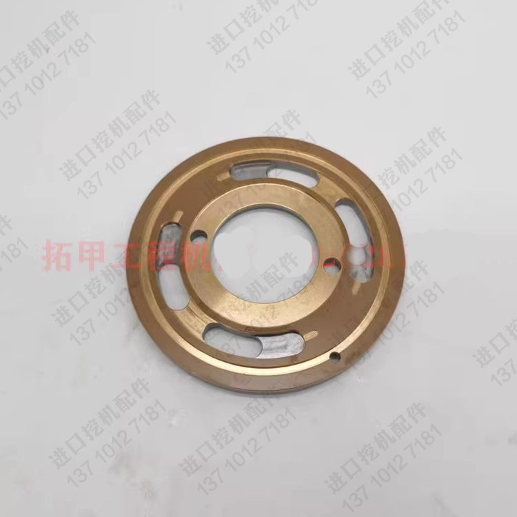 玉柴YC135-8挖掘机行走马达 GM18 泵胆柱塞配流盘九孔盘铜头 配件 - 图2