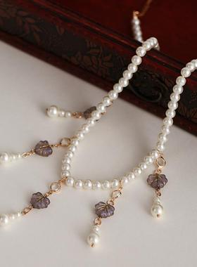 古风汉服配饰软璎珞额饰流苏项链