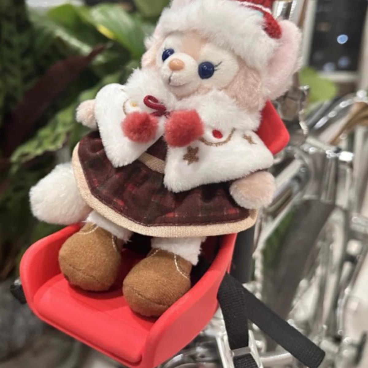 适用brompton小布折叠自行车配件猪鼻扣小座椅卡通玩偶装饰配件 - 图0