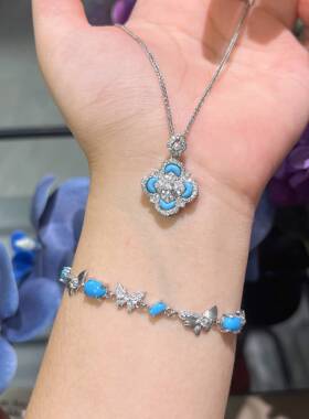 西太后Vintage中古风花朵项链