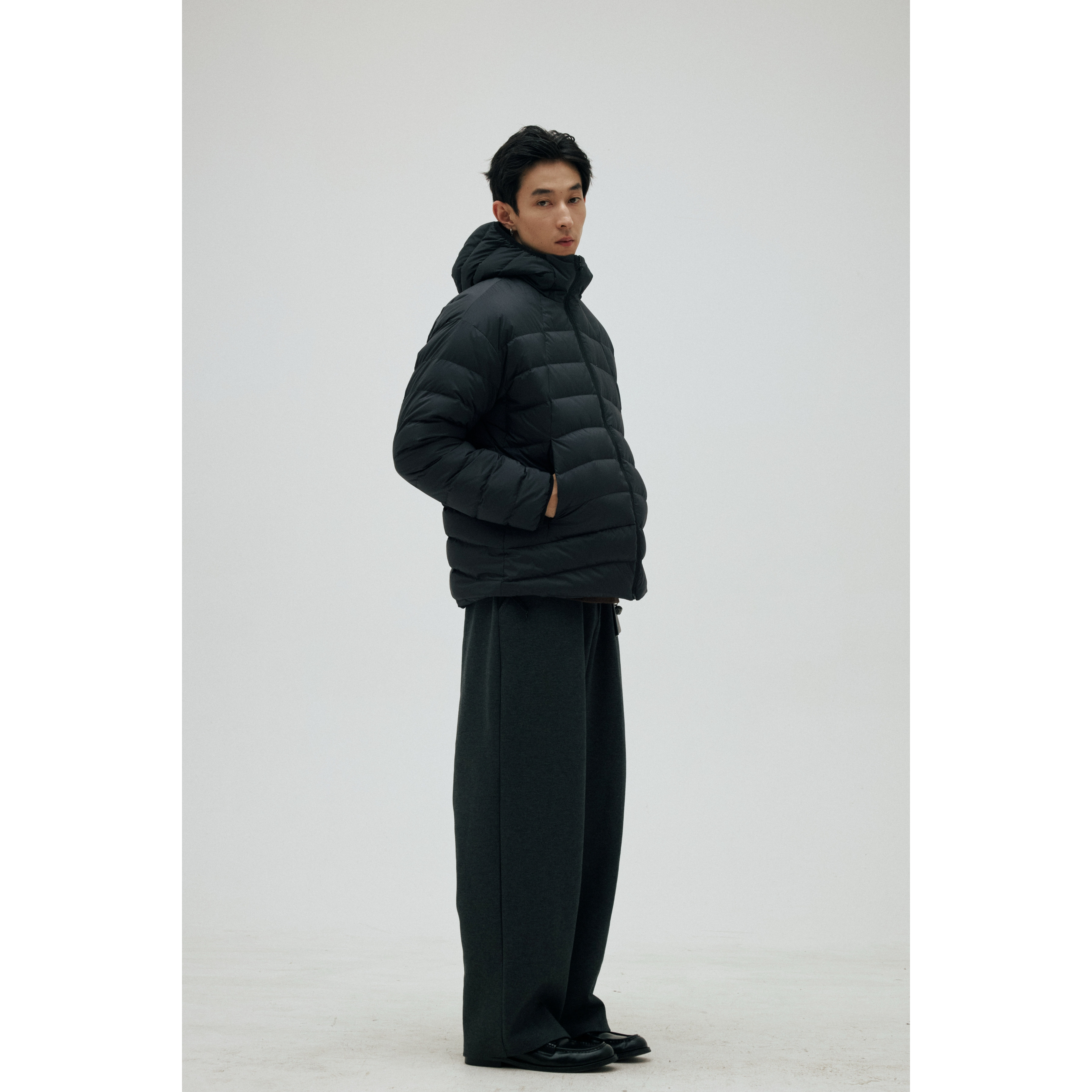 BCALM【排骨羽绒服】可溯源90白鸭绒防水轻量耐磨尼龙N66连帽外套