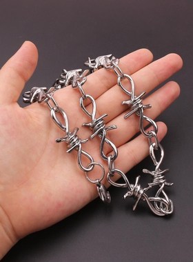 Wire Brambles Necklace Women Hip-hop Punk Style Barbed Wire