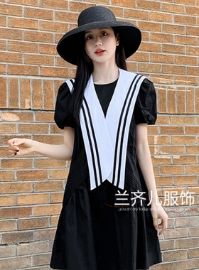 春夏海军风外搭假领子夏季空调房配裙子配的小披肩学生减龄装饰领