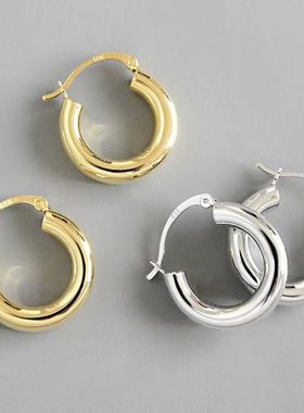 Korean Fashion Exquisite Vintage Round Circle Hoop Earrings