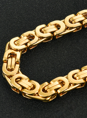 Men's Stainless Steel Byzantine Bracelet Fashion Jewelry