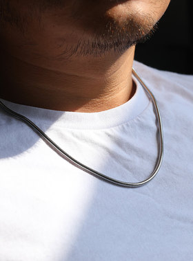 1 Piece Width 1/2/3/4mm Round Snake Chain Necklace