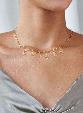 2023 Personalized Letter Name Necklace Stainless Steel Women