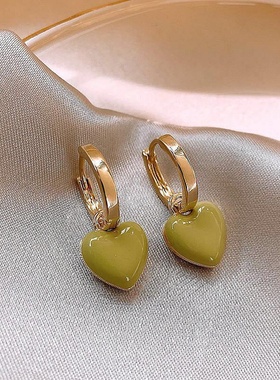 Elegant Fashion Temperament Geometric Love Heart Square