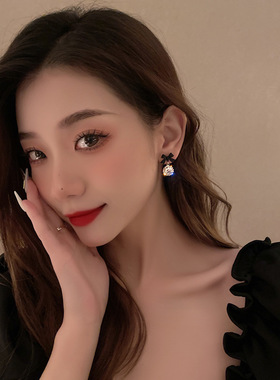 New Korean Fashion Elegant Black Bowknot Butterfly Flash