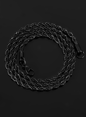 Width 2/3/4/5/6mm Men Fashion Stainless Steel Black Color