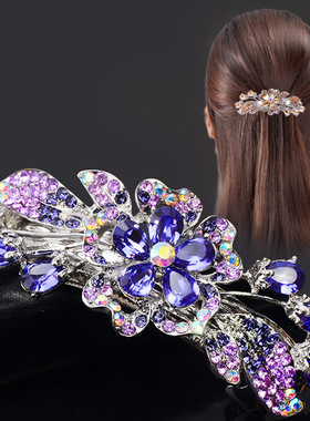 New 2023 version of the crystal flower spring hairpin
