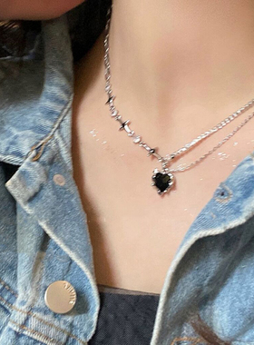 Y2K Fashion Peach Heart Water Drop Pendant Necklace Women