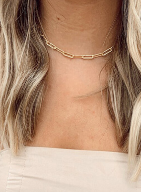 2023 Gold Filled Necklace Handmade Gold Choker Boho Chain