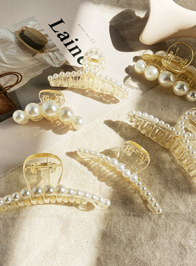 Elegant Imitation Pearl Hairpins Korean Geometric Hair