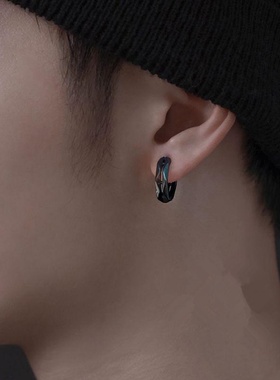 Men's Fashion Three-Dimensional Geometric Earrings for Men