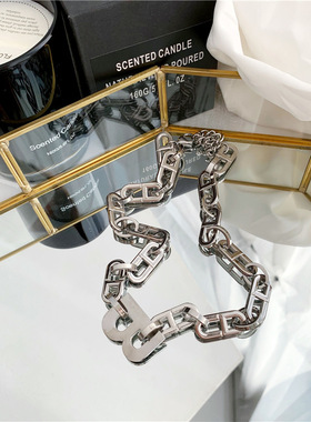 CARLIDANA Hiphop Punk Chunky Chain Necklace Luxury Design