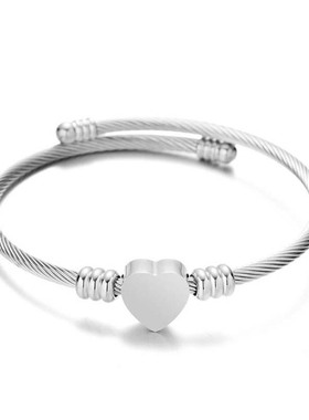 European Cross-border Stainless Steel Love Shaped