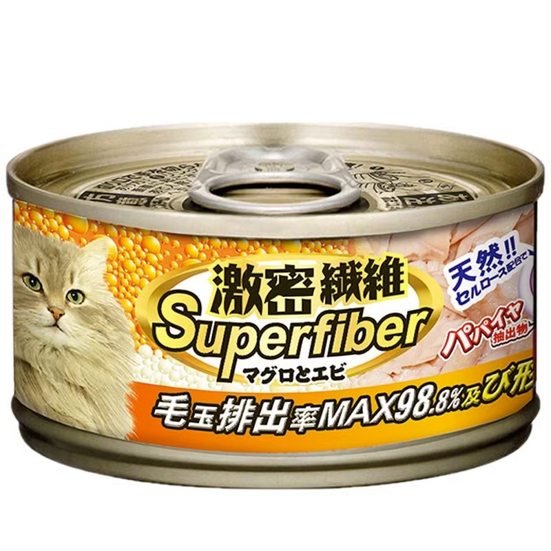 激密纤维猫罐头新品浓汤包邮去毛球啫喱猫零食鲜封肉包80g*6罐 - 图0