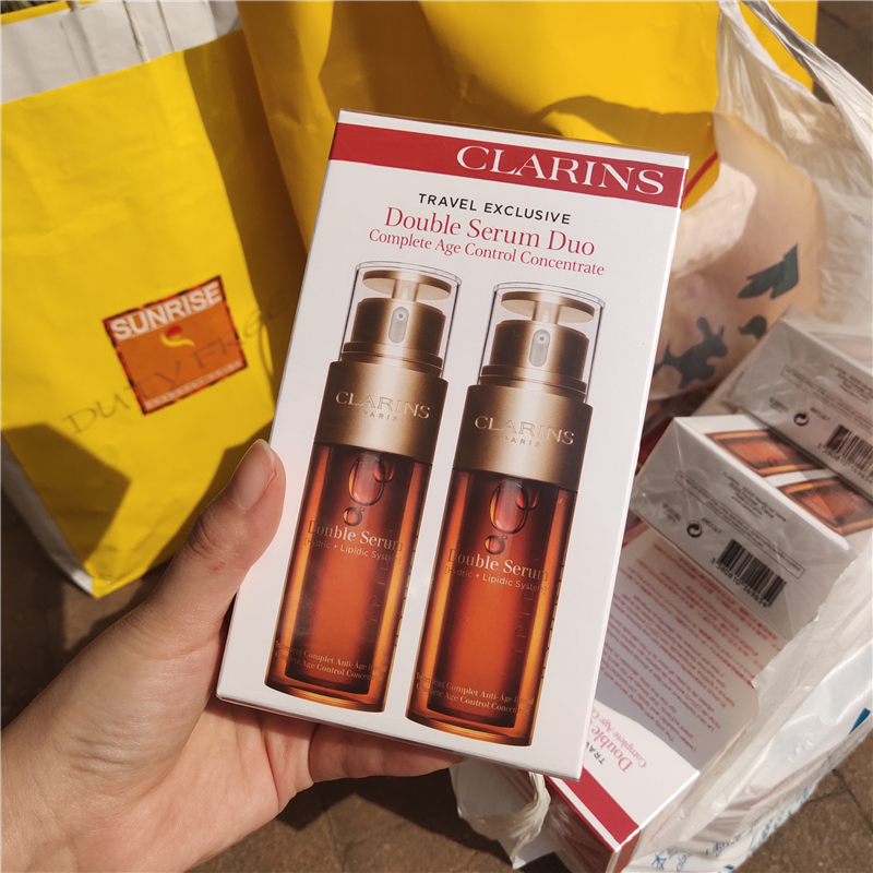 派格汽车用品专营店现货！法国Clarins/娇韵诗双萃精华面部修护精华露50ml保湿滋养1