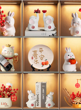 快速发货现d代酒柜装饰品摆件轻奢高档客厅电视柜玄关家居搬家乔