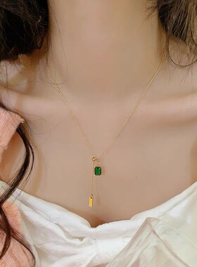 S925纯银珍珠锁骨链不掉色轻奢