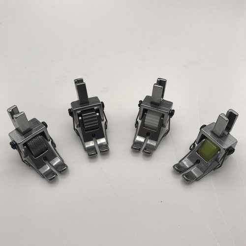 平车厚料滚轮压脚皮衣皮革平缝车轮子压脚 缝纫机 爬坡带齿轮压脚 - 图3