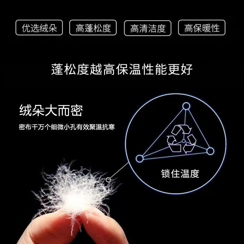 一斤散装羽绒新国标95白鸭鹅吊吊绒大朵羽绒服被枕芯填充物原料毛