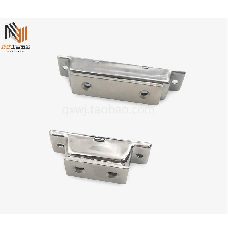 304不锈钢磁力扣大吸力门锁MGCB1/2强力门吸多磁芯柜门锁正面门碰 - 图0