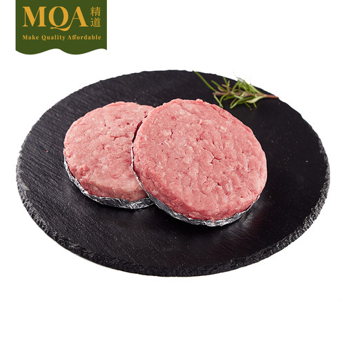 MQA精道进口黑安格斯牛肉饼早餐新鲜汉堡肉饼西餐半成品儿童食材 - 图3