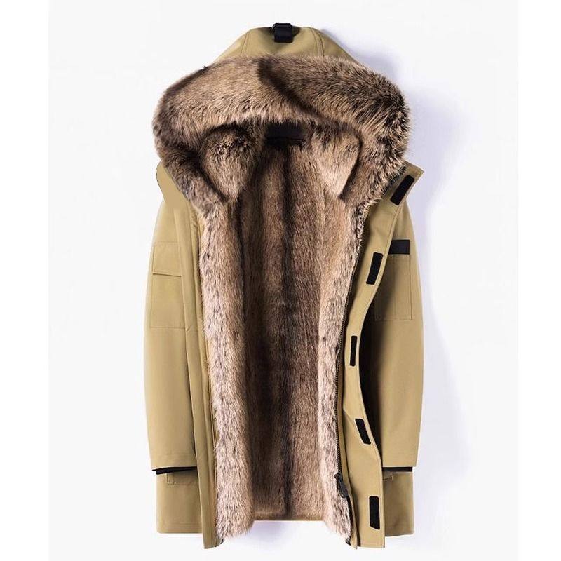 海宁皮草派克服男冬季新款可拆卸加厚中长款复合皮毛一体貂绒外套,淘宝优惠券,粉丝福利购,淘宝优惠卷