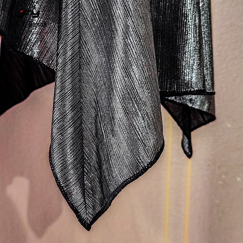 又见梵羽夏季拉丁服美背流苏连体衣银色半身裙国标练功舞服ALW219 - 图1