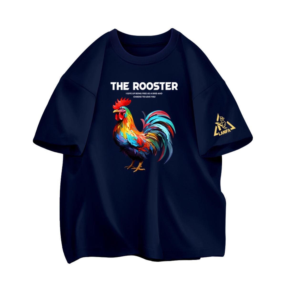 MAROLIO~出口法国！短袖t恤男士公鸡印花薄款潮牌圆领半袖夏季 - 图3