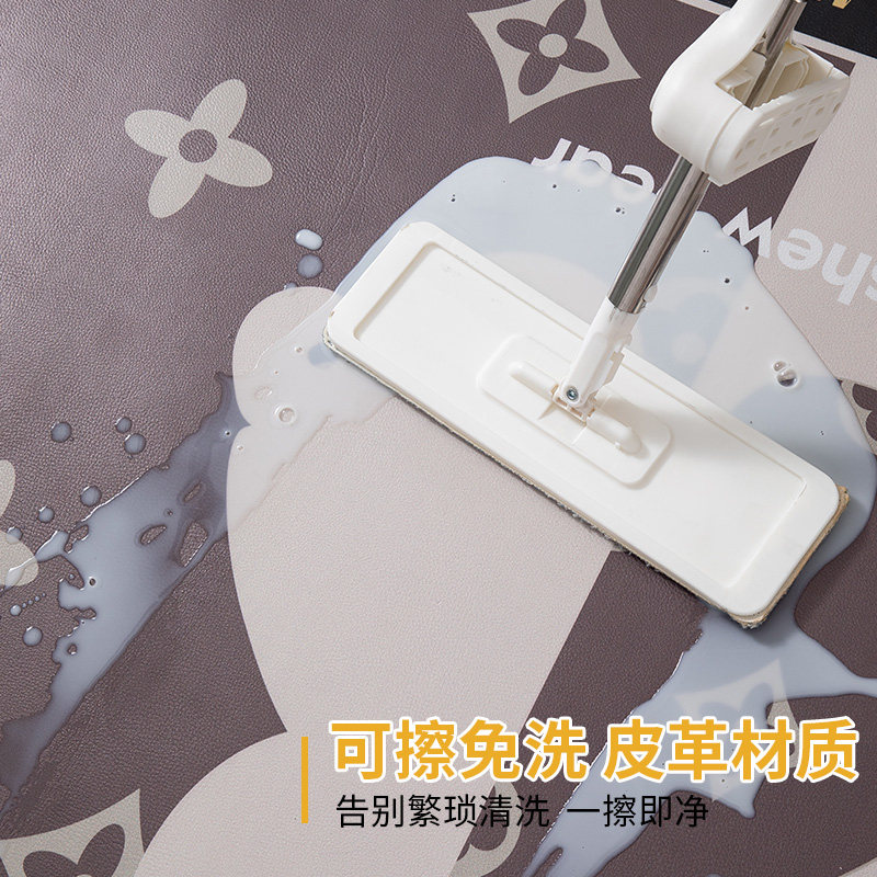现代简约入户门地垫高端地毯门垫进门口pvc可擦免洗皮革脚垫裁剪,淘宝优惠券,粉丝福利购,淘宝优惠卷