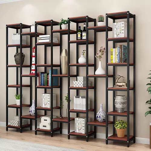 Железный экран, офисная перегородка, полка, напольная книжная полка, стеллаж для гостиной, стойка Bogu, декоративный шкаф в индустриальном стиле
