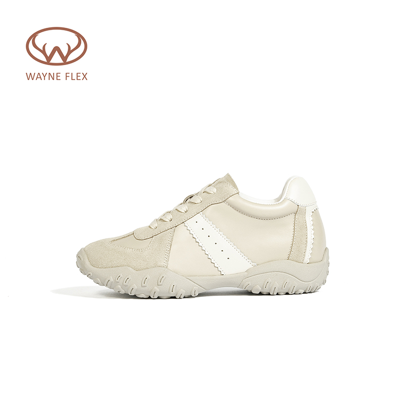 韦恩Wayne Flex阿甘德训鞋系带隐形内增高拼色百搭舒适运动休闲鞋 - 图3