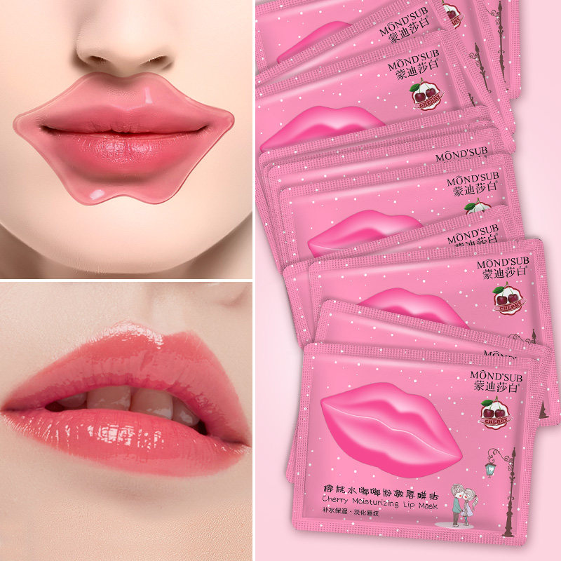 买1赠3唇膜贴片式去黑滋润女眼膜 蒙迪莎白唇膜
